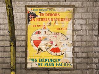 Les affiches du métro parisien