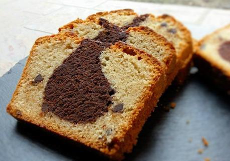 Cake marbré noisettine et chocolat de Philippe Conticini