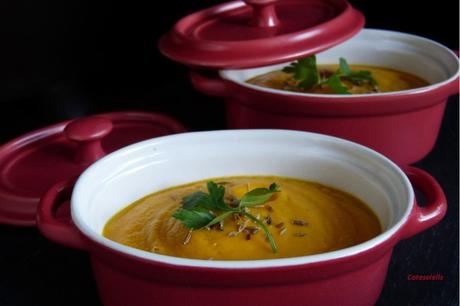 Velouré carottes & lentilles corail