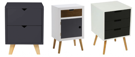 table de chevet scandinave pas chère