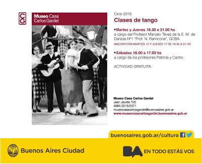 Cours de danse au Museo Casa Carlos Gardel [à l'affiche]