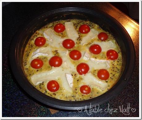 Omelette au chèvre et quinoa