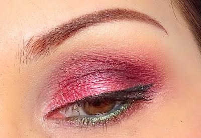 Dégradé de bourgogne pour le Monday Shadow Challenge