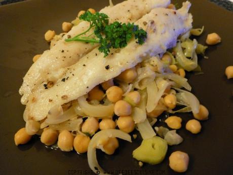 Poisson au pois chiches et poireaux poisson au pois chiches et poireaux recette facile rapide