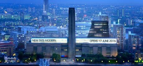 Ouverture de la nouvelle Tate Modern le 17 juin 2016