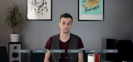 Il transforme son CV en vidéo interactive !