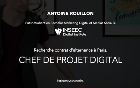 Il transforme son CV en vidéo interactive !