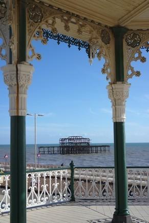 brighton seafront front mer bandstand west pier