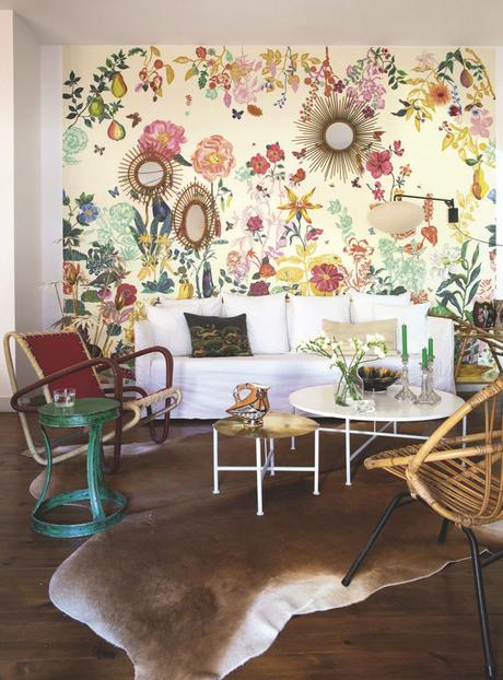 Déco éclectique et florale