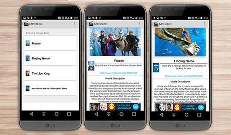movie list applications smartphone Android cinéma