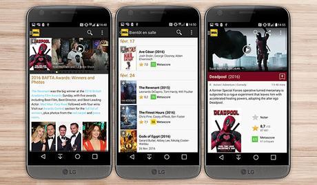 imdb applications smartphone Android cinéma