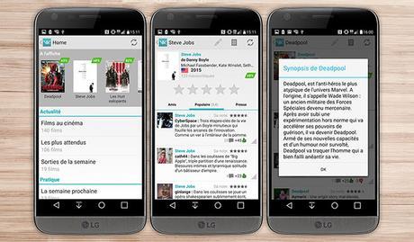 vodkaster applications smartphone Android cinéma