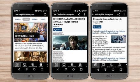 cinephile applications smartphone Android cinéma