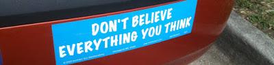 Ne croyez pas à tout ce que vous pensez