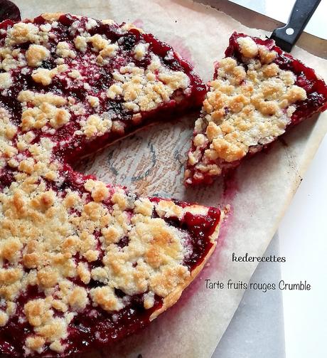 Tarte fruits rouges crumble