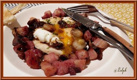 Oeufs pochés à la bourguignonne Oeufs pochés à la bourguignonne