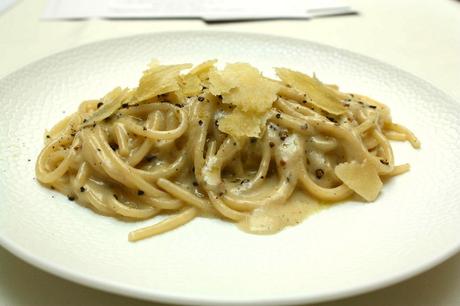 Spaghetti _Cav Cocco_, cecio et poivre à la Romaine © P.Faus