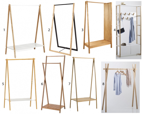 portant minimaliste bois style scandinave