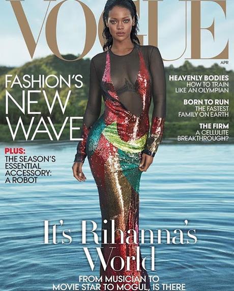 Rihanna en Tom Ford en couv' du n'émerge d'Avril du Vogue US...