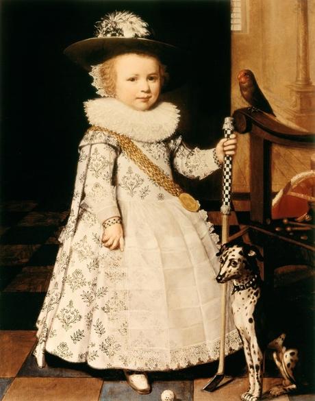 1628  Jan Anthonisz van Ravesteyn (Dutch painter, 1572-1657)  Young Boy with a Golf Club and Ball