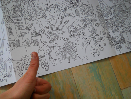 J'ai réalisé une grande frise à colorier qui s'appelle 