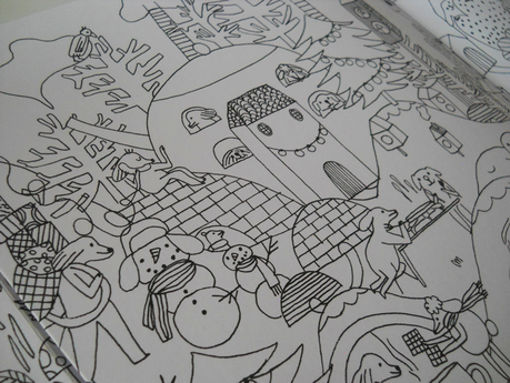 J'ai réalisé une grande frise à colorier qui s'appelle 