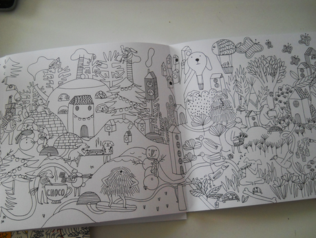 J'ai réalisé une grande frise à colorier qui s'appelle 