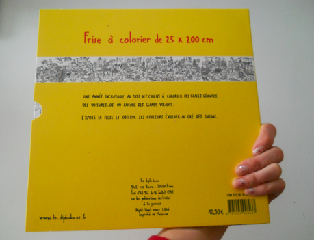 J'ai réalisé une grande frise à colorier qui s'appelle 