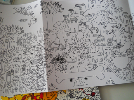 J'ai réalisé une grande frise à colorier qui s'appelle 