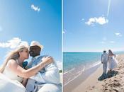 Séance photos Après mariage" bord méditerranée. Leucate plage. /Seaside Day-After Wedding Photography Session