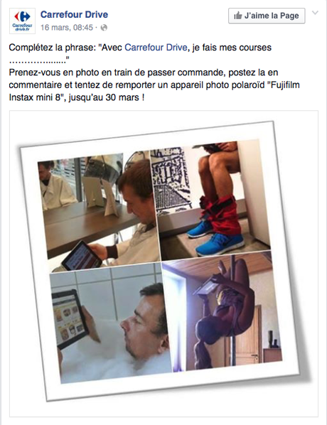 Auchan s’en prend à Carrefour sur Twitter Concours Facebook Carrefour
