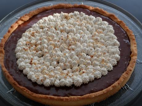 Tarte sucré, caramel, chocolat