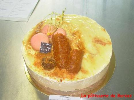 Soufflé glacé caramel-vanille