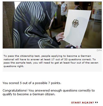 Pourriez-vous devenir allemand ?