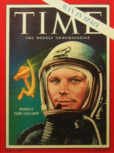 Youri Gagarine en couverture du Times