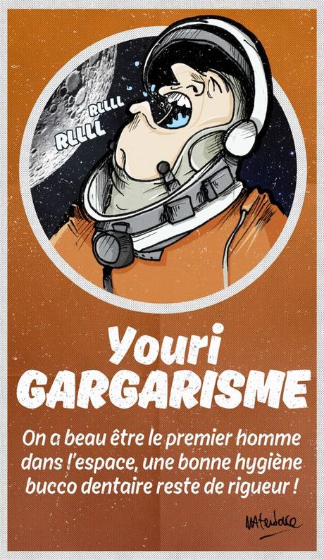 Youri Gagarine Gargarisme dessin