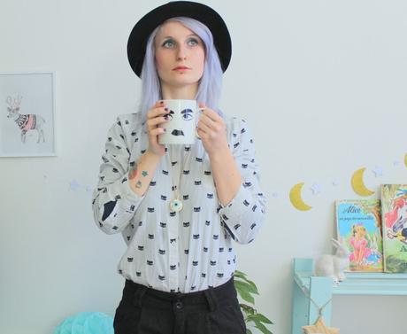 The Cat. Black or White.