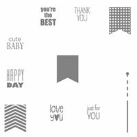Banner Banter Clear-Mount Stamp Set by Stampin' Up!