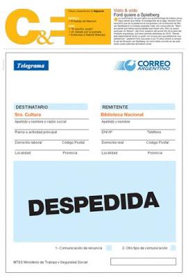 Deux cents cinquante licenciements à la Biblioteca Nacional [Actu]