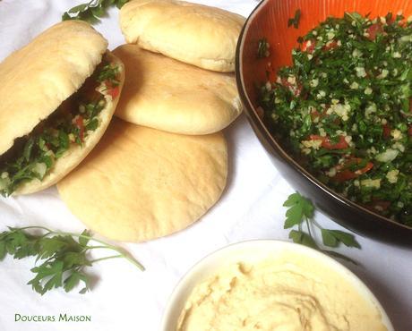 Khebez Manfoukh et Mezze Houmous Taboulé  dans DESSERTS libantous-les-ingredients