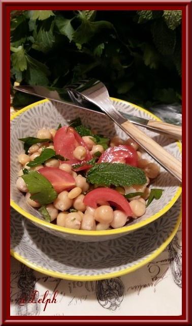 Salade de pois chiches Libanaise Salade de pois chiches Libanaise