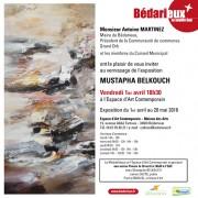Exposition Mustapha Belkouch à L’Espace d’art contemporain de Bédarieux