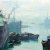 1932, Dimitrie Ştiubei : Vase în port, dimineață de octombrie