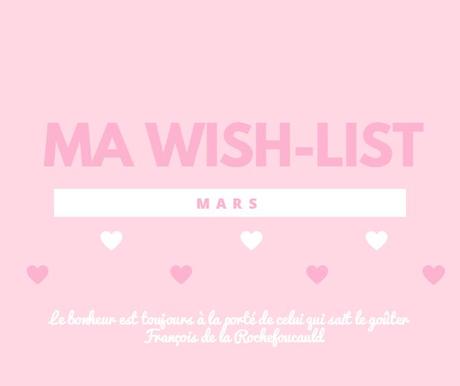 Ma wish-list de mars