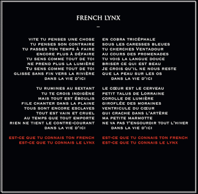 French lynx de Jean-Louis Murat paroles