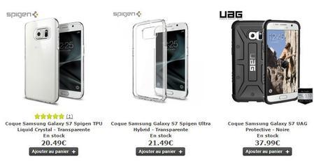 Coques Officielles Samsung Galaxy S7 mobilefun spigen olixar UAG