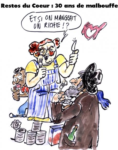 webzine,bd,zébra,fanzine,gratuit,bande-dessinée,caricature,coluche,resto du coeur,malbouffe,dessin,presse,stirique,editorial cartoon,zombi