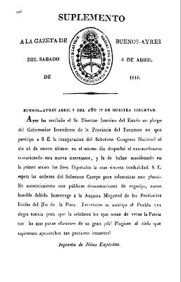 Il y a deux cents ans aujourd'hui s'ouvrait le Congrès de Tucumán [Actu]