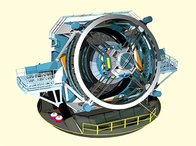 Artistic impression of the Large Synoptic Survey Telescope