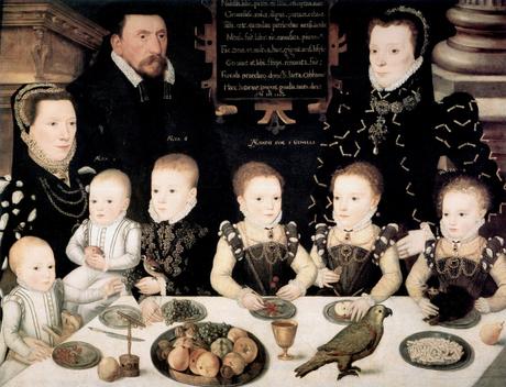 1567 England.William Brooke, 10th Lord Cobham and his family Longleat House Collection